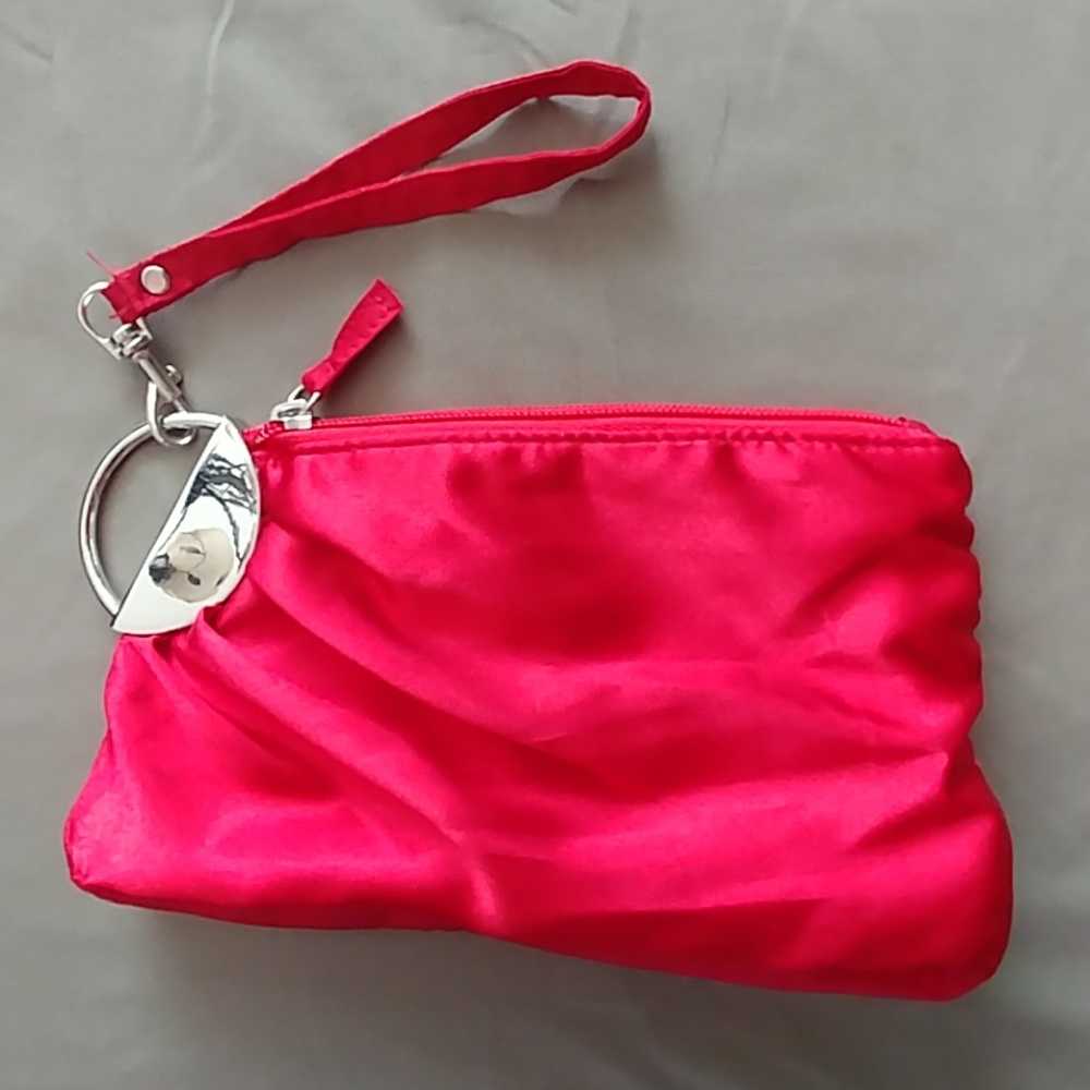 Red Satin Dress Clutch NWOT